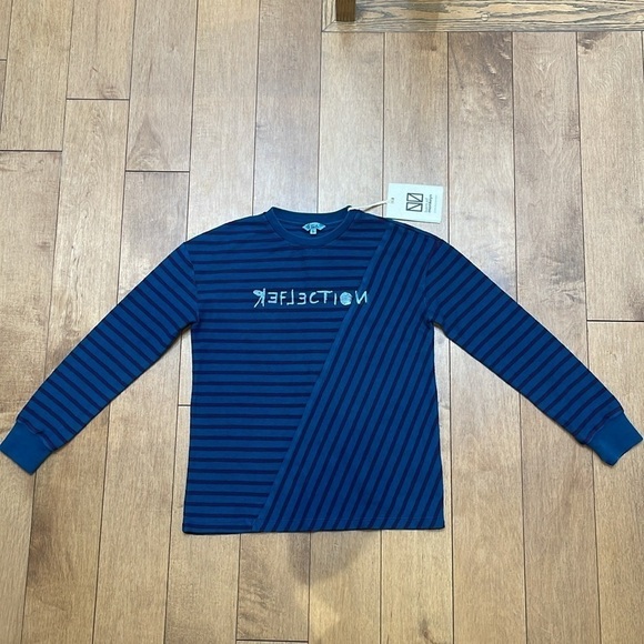 Barn of monkeys NWT REFLECTION LONG SLEEVE striped sweater pullover kids size 8 - Picture 7 of 12